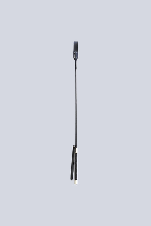 Black Leather Riding Crop