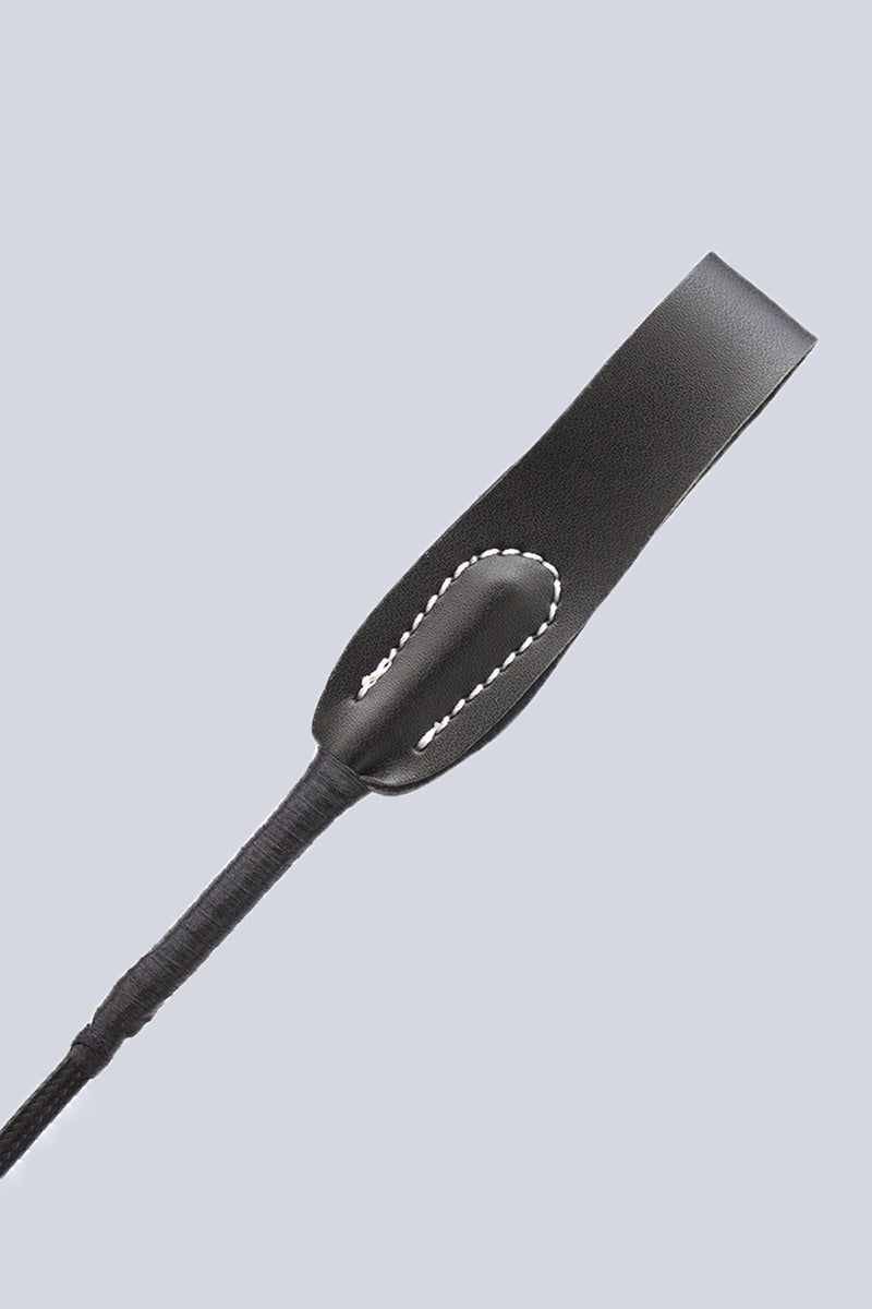 Black Leather Riding Crop