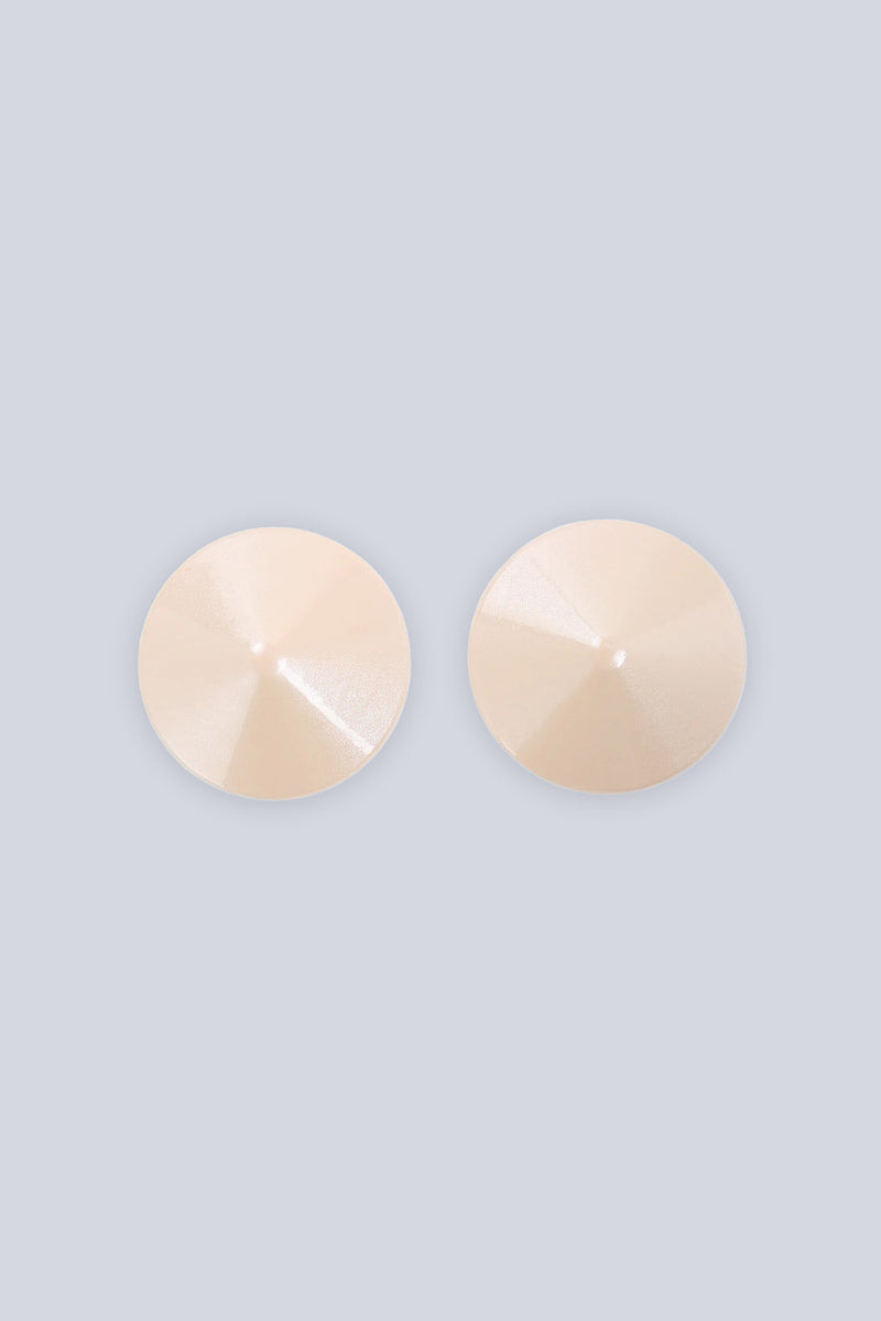 Beige Round Metal Pasties