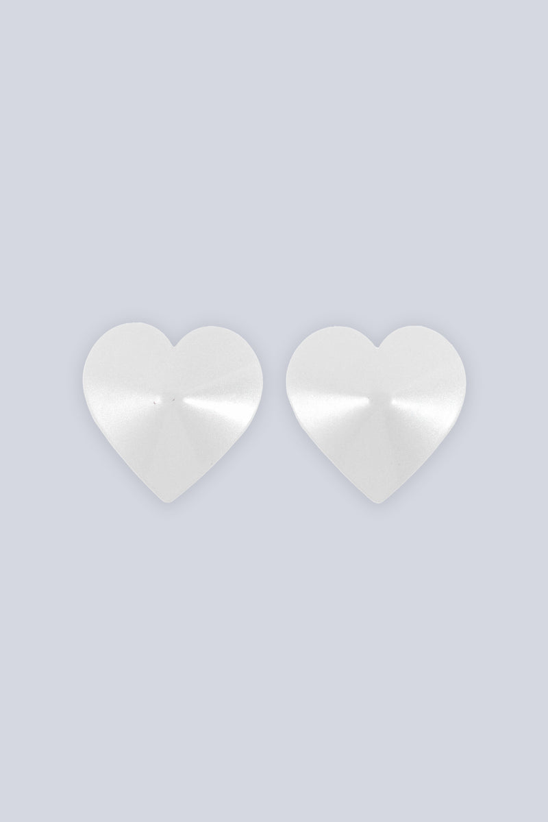 White Heart Metal Pasties